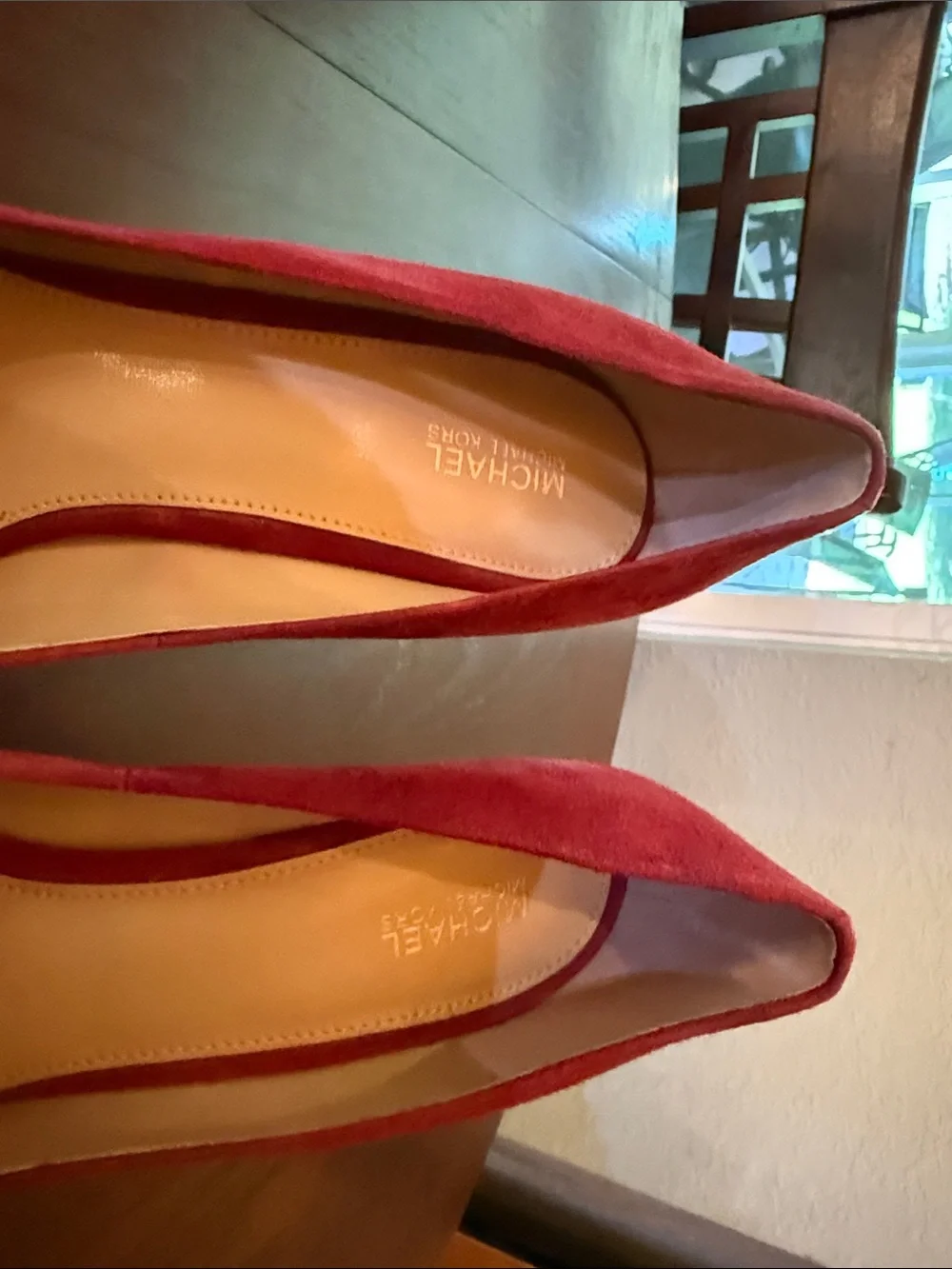 Michael Kors - Classic Red Suede Pointed-Toe Stiletto Pumps